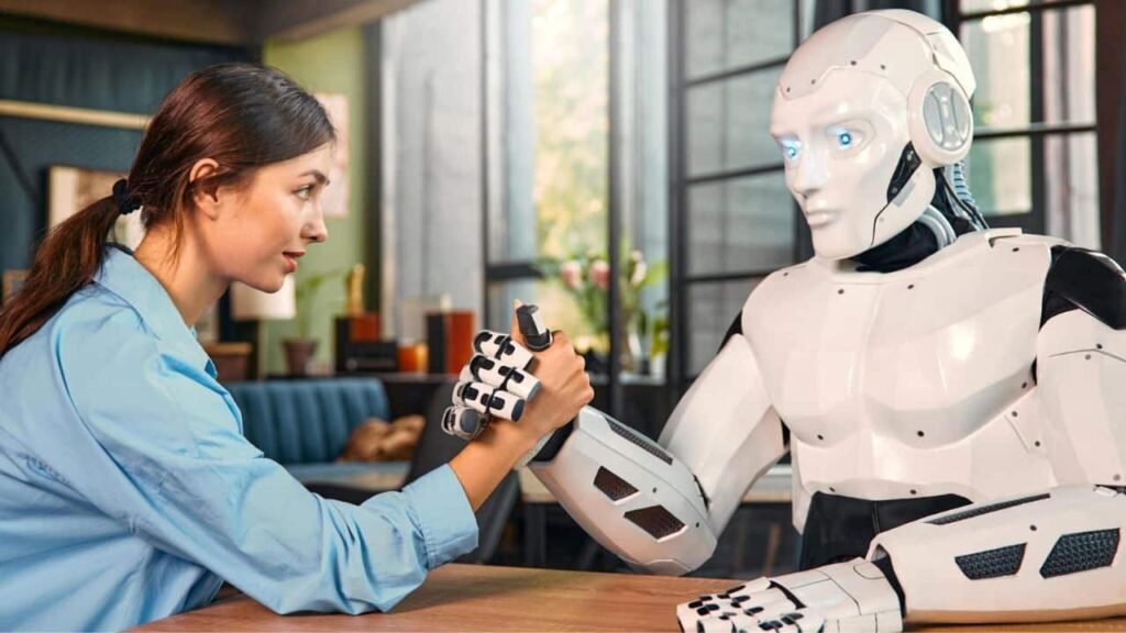 AI Robot with human