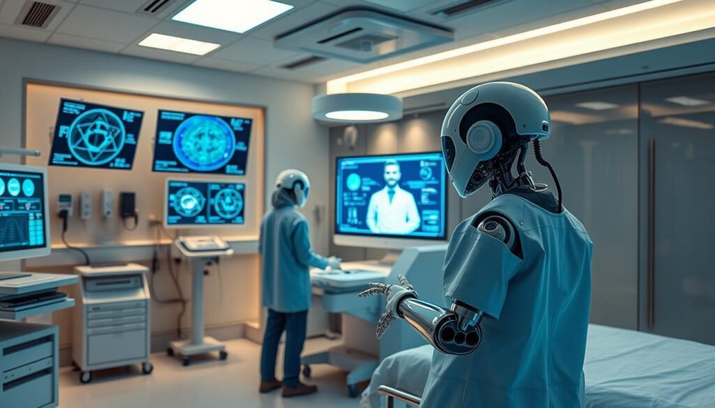 concept art depicting AI enabled health assistants