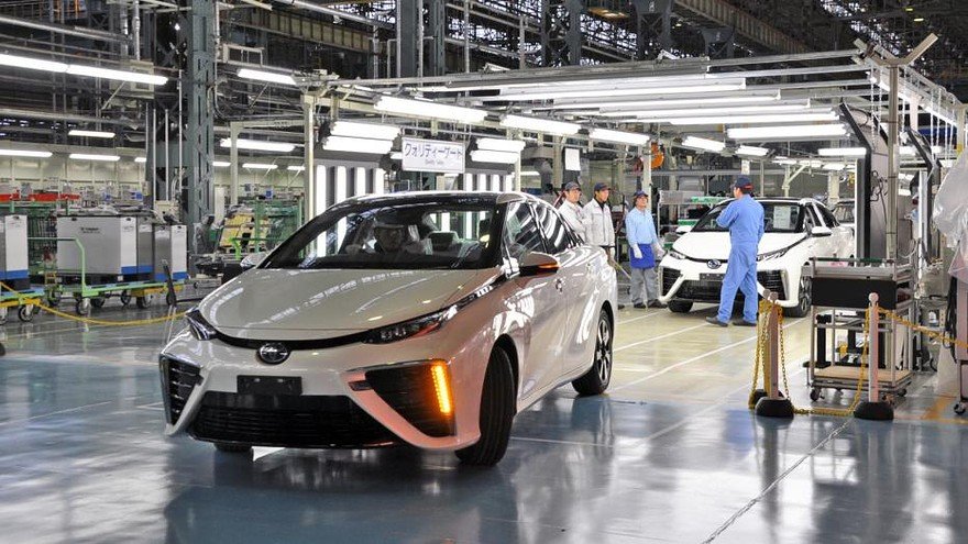 Workers in Japan's automotive industry