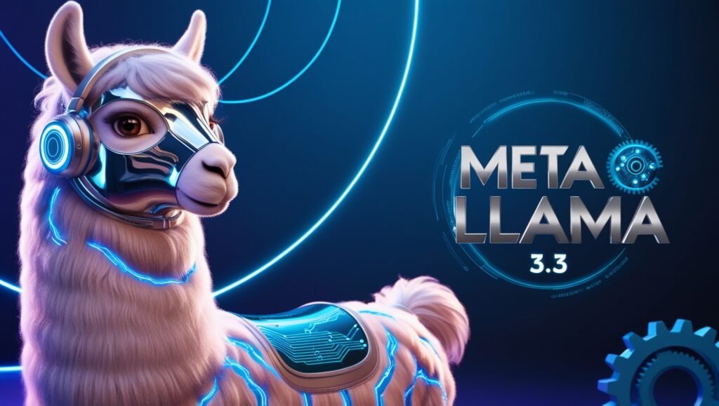 concept art showing Meta Llama 3.3 AI model